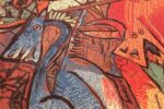 vintage pablo picasso rug by ege 47991 dragons Nazmiyal