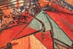 vintage pablo picasso rug by ege 47991 horse Nazmiyal