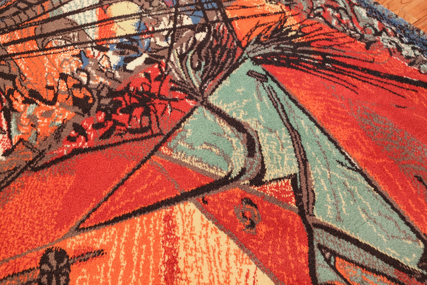 Pablo Picasso Run Of The Bulls Rug 47991 Nazmiyal Antique Rugs