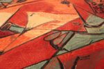 vintage pablo picasso rug by ege 47991 red Nazmiyal