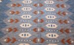 vintage swedish double sided rug 48008 field Nazmiyal