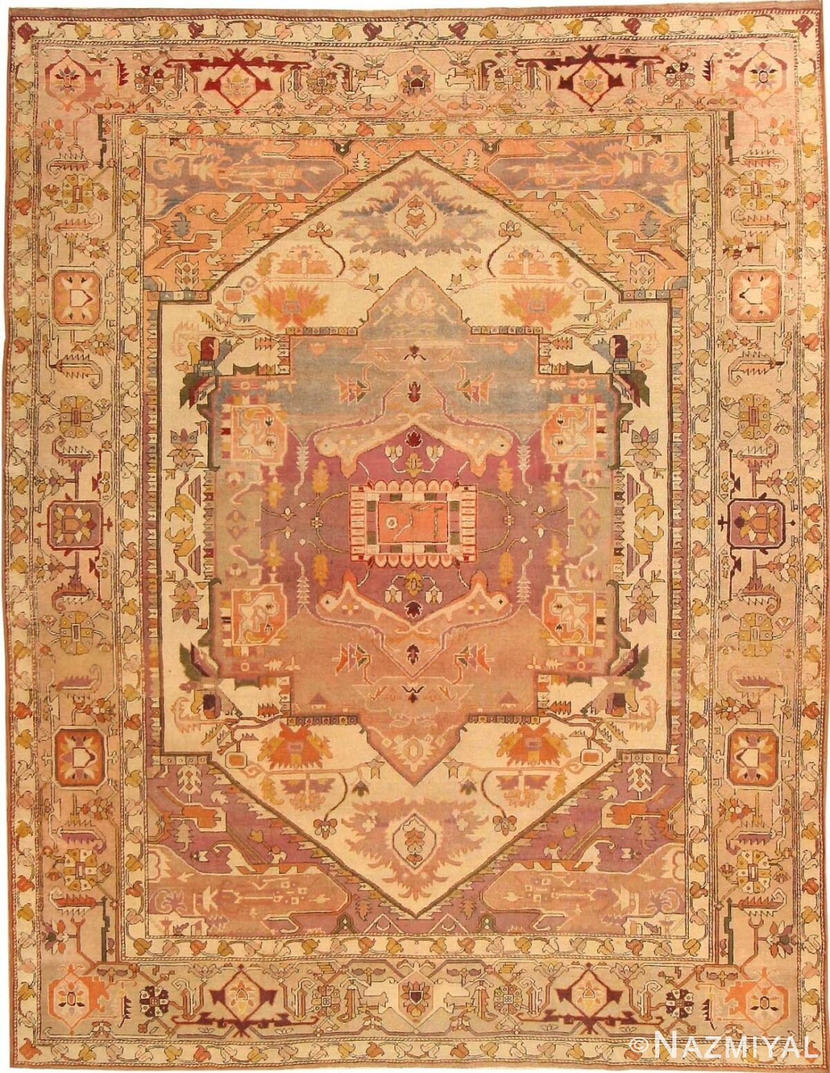 Antique Agra Oriental Rug 43249 Detail/Large View