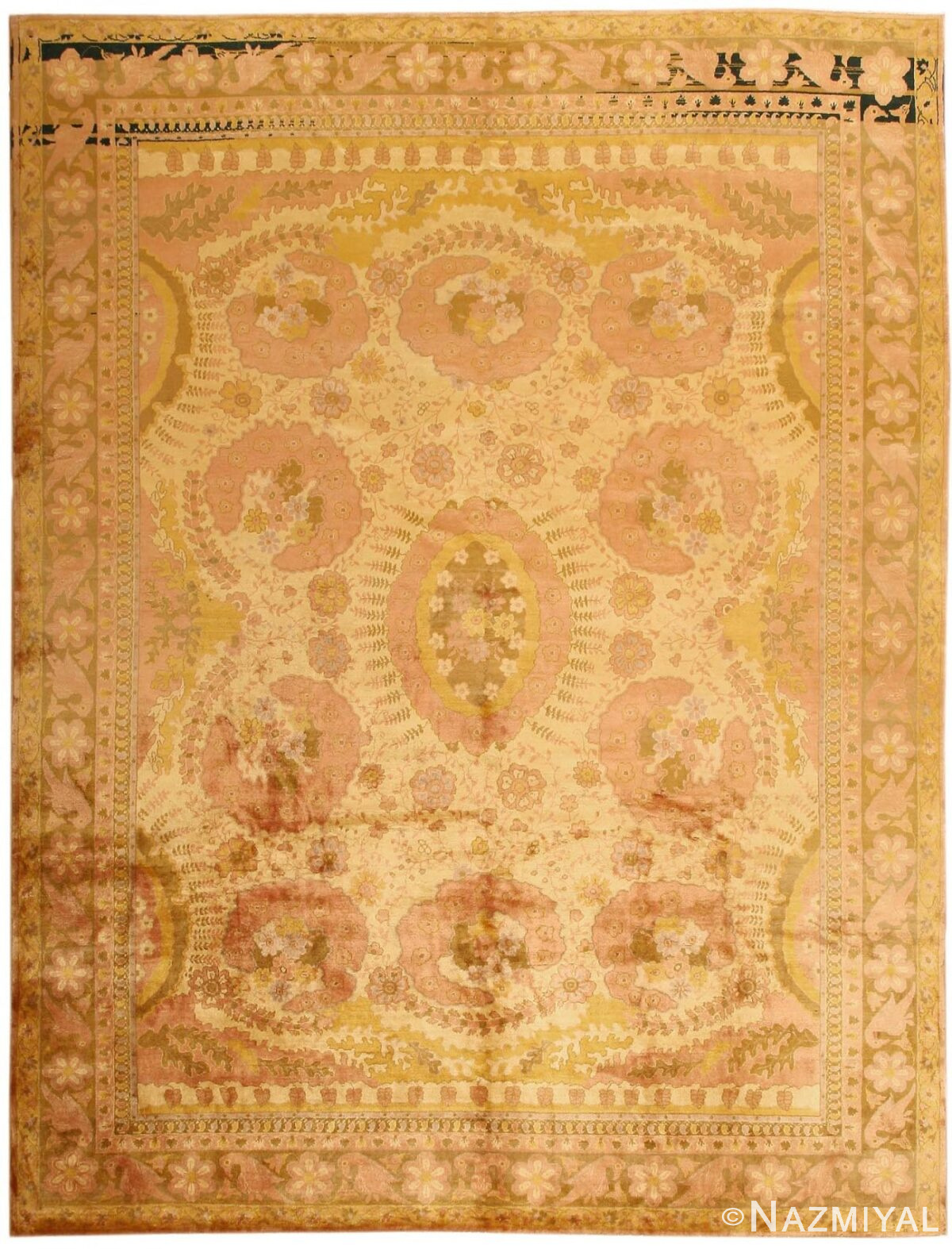 Antique Indian Oriental Rug 43969 Detail/Large View