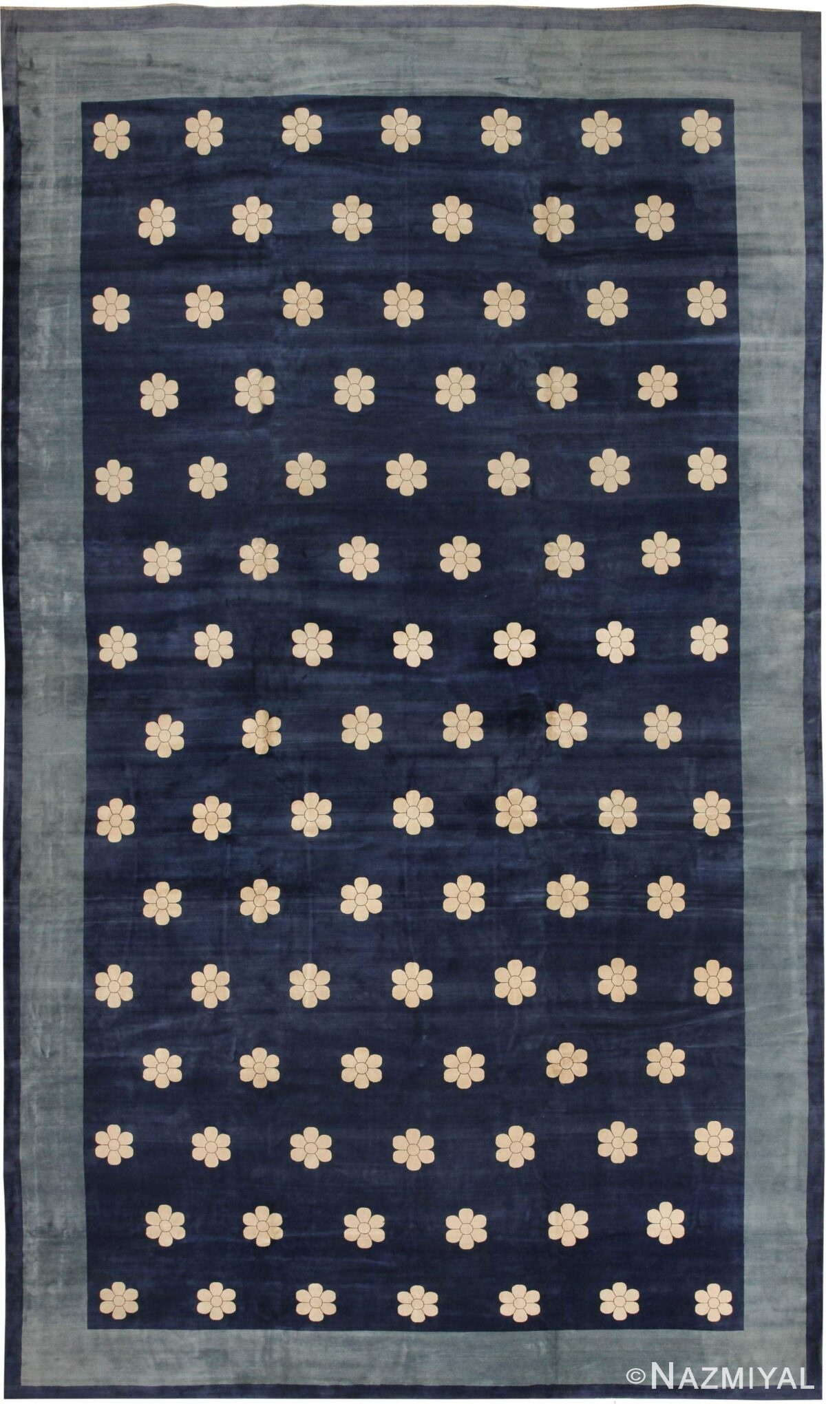 Antique Kashan Persian Rug 43602 Detail/Large View