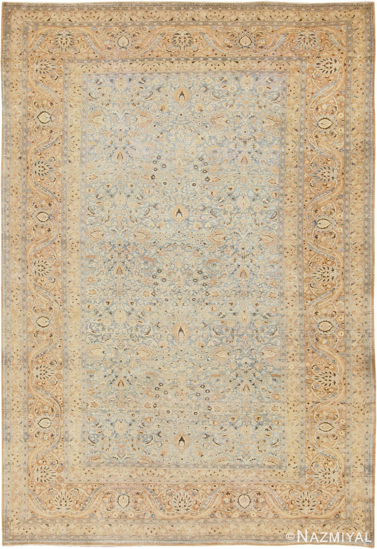 Antique Sky Blue Persian Khorassan Rug 47581 Nazmiyal Antique Rugs