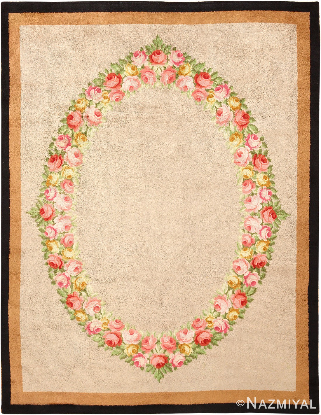 Antique Spanish Savonnerie Rug 47786 Nazmiyal