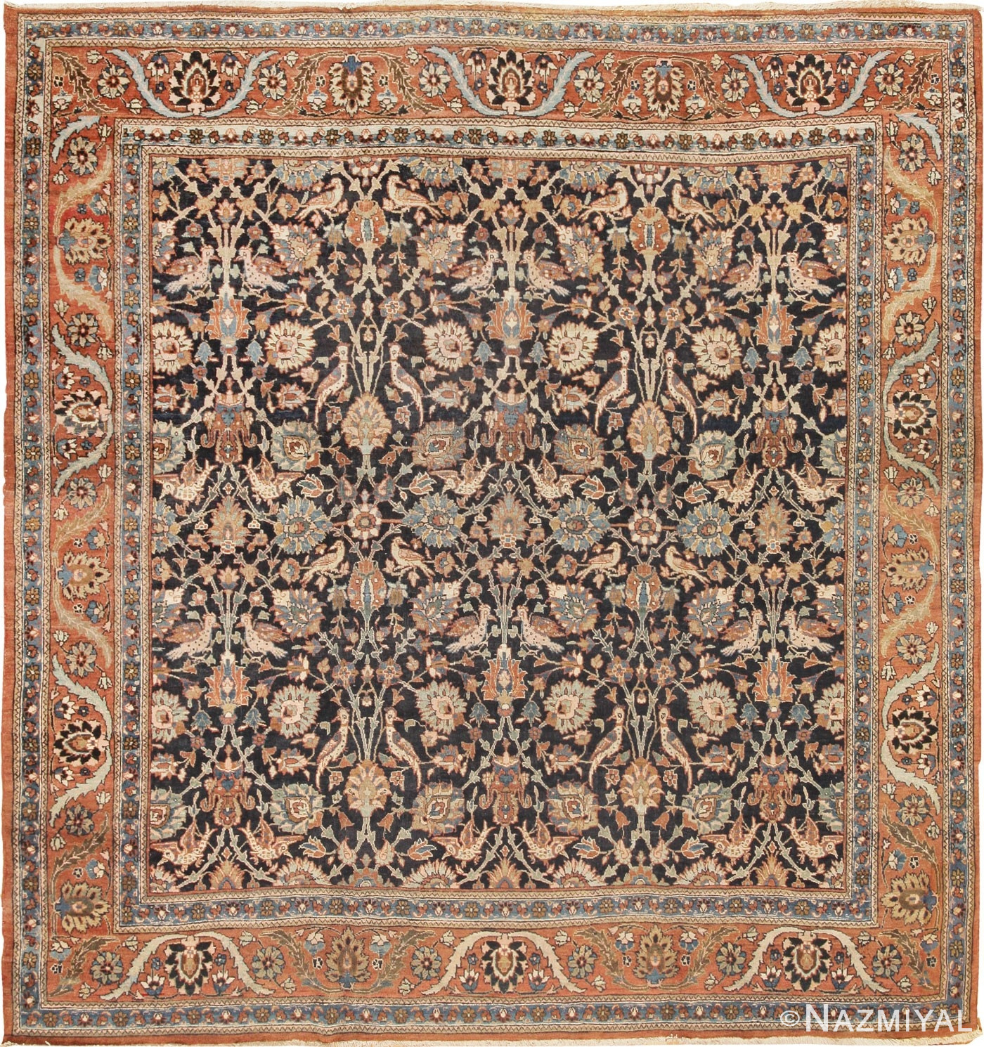 Antique Tabriz Persian Rug 42051 Detail/Large View