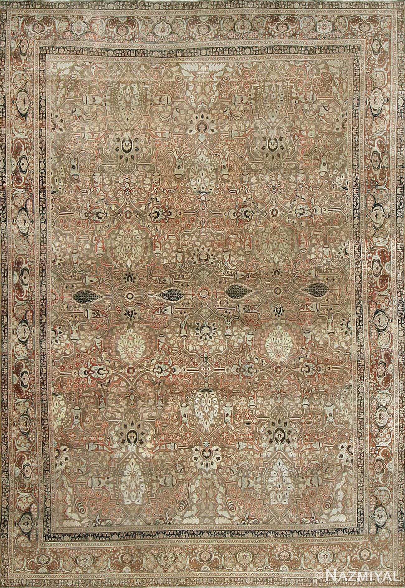 Antique Tabriz Persian Rug 43184 Detail/Large View