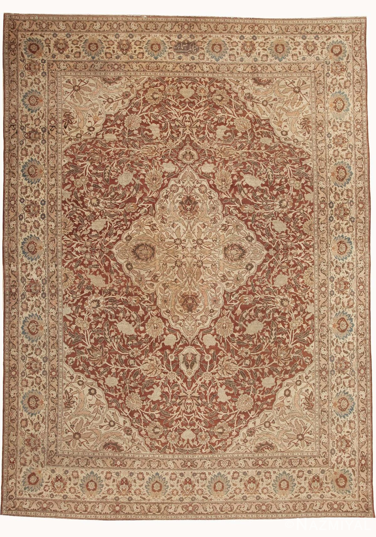 Antique Tabriz Persian Rug 44043 Detail/Large View