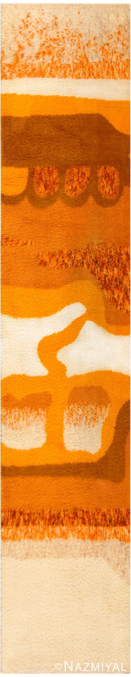 Vintage Swedish Rya Rug 47992 Nazmiyal Antique Rugs