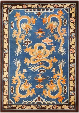 Antique Chinese Dragon Area Rug 48069 Nazmiyal Antique Rugs