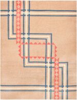 Antique Indian Art Deco Rug 48030 Detail/Large View