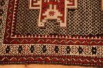 Border small tribal antique Caucasian Kuba rug 48029 by Nazmiyal