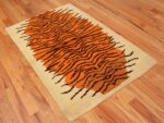 Full Vintage animal pelt design Swedish rya rug 48037 by Nazmiyal