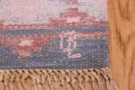 Mid Century Vintage Swedish Flat Woven Kilim Rug 48052 Signature Initials Nazmiyal