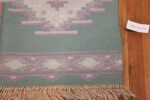 Mid Century Vintage Swedish Flat Woven Kilim Rug 48052 Corner Nazmiyal
