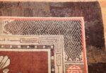 antique 17th century chinese fu dogs rug 48031 corner Nazmiyal