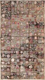 Antique Ambiguous Floral Rug 48088 by Nazmiyal NYC