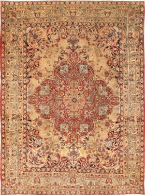 Antique Persian Lavar Kerman Room Size Rug #40523 by Nazmiyal Antique Rugs