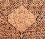 Picture of the Design Details Close up of Antique Persian Senneh Runner Rug 48089
