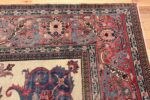 antique shabby chic persian khorassan rug 48035 corner Nazmiyal