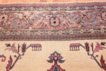 antique shabby chic persian khorassan rug 48035 top Nazmiyal