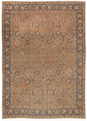 Room Size Antique Vase Design Tabriz Persian Rug 42055 by Nazmiyal Antique Rugs