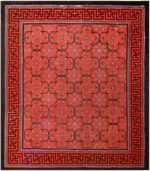Early 18th Century Antique Chinese Geometric Rug 48032 Detail/Large View
