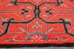Early 18th Century Antique Chinese Geometric Rug 48032 Lower Blue Flower Nazmiyal