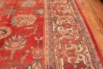 Large Oversized Red Antique Persian Sultanabad Rug 48094 Geometric Border Nazmiyal