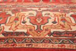 Large Oversized Red Antique Persian Sultanabad Rug 48094 Golden Border Part Nazmiyal