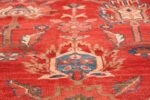 Large Oversized Red Antique Persian Sultanabad Rug 48094 Tiny Blue Flower Nazmiyal