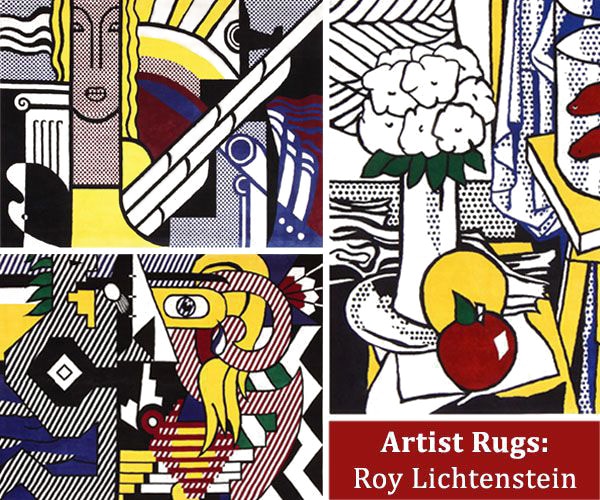 Roy Lichtenstein Rugs Pop Art by Nazmiyal