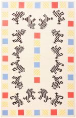 Vintage Scandinavian Kilim 48115 Detail/Large View