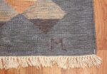 vintage swedish kilim 48110 initial Nazmiyal