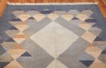 vintage swedish kilim 48110 top Nazmiyal