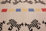 vintage swedish kilim rug 48115 shape Nazmiyal