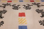 vintage swedish kilim rug 48115 sign Nazmiyal