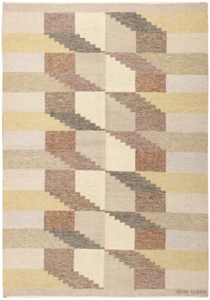 Vintage Swedish Rug by Brita Grahn 48125 Nazmiyal Antique Rugs