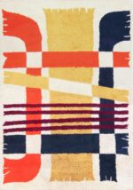 Vintage Swedish Rya Rug 48085 Nazmiyal