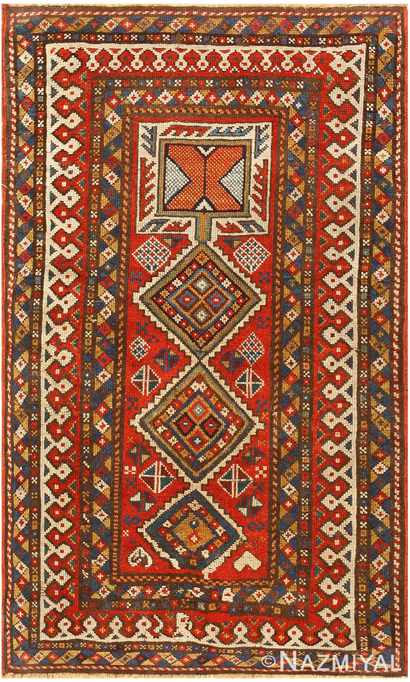 Antique Caucasian Shirvan Rug 47450 Detail/Large View