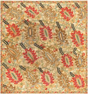 Antique Ottoman Embroidery Turkish Rug 41488 Nazmiyal