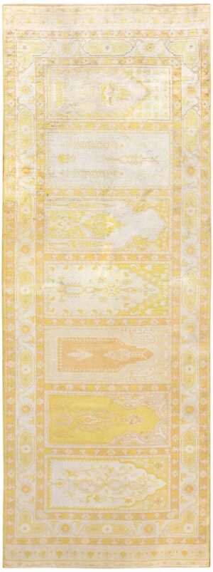 Antique Turkish Herekeh Silk Rug 48176 Nazmiyal
