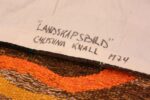 Note Scandinavian tapestry rug 48190 designed by Christina Knall from the Nazmiyal Antique rugs collection,