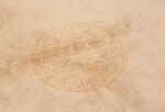 Close-up Vintage Chinese Art Deco Round rug 48051 by Nazmiyal