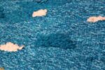 Detail Scandinavian tapestry rug 48190 designed by Christina Knall from the Nazmiyal Antique rugs collection,