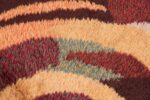 Detail vintage round Swedish Rya rug 48193 by Nazmiyal