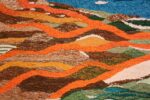 Field Scandinavian tapestry rug 48190 designed by Christina Knall from the Nazmiyal Antique rugs collection,