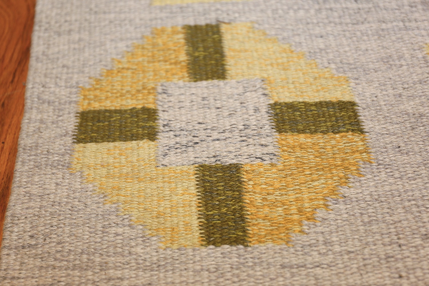 Vintage Barbro Spinchorn Swedish Kilim Rug 48188 by Nazmiyal