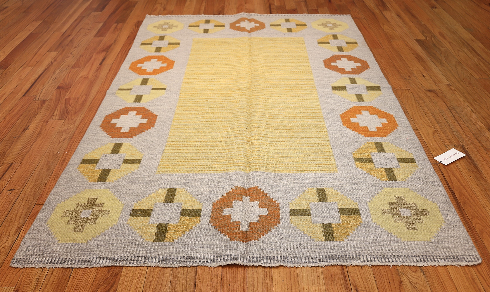 Vintage Barbro Spinchorn Swedish Kilim Rug 48188 by Nazmiyal